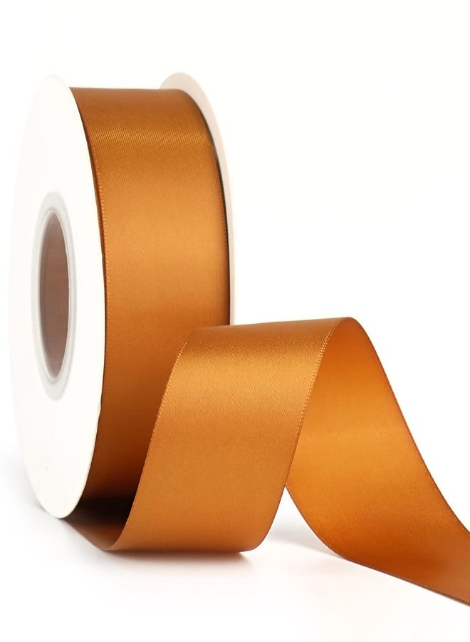 MAYREEL 1.5 Inch Copper Satin Ribbon Golden Brown Thick Double Faced for Crafts Christmas Gift Wrapping Wedding Decor Hair Bows Party Favor Flower Bouquets 25 Yards - Image 1